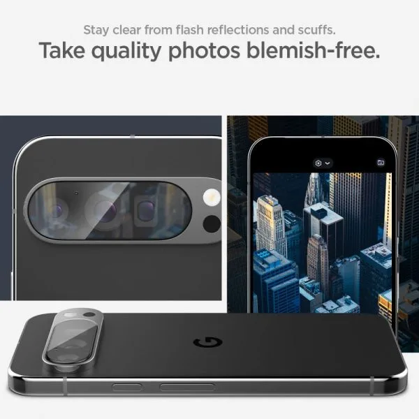 SPIGEN OPTIK.TR EZ FIT CAMERA PROTECTOR 2-PACK GOOGLE PIXEL 9 PRO XL CRYSTAL CLEAR (AGL08446) - Image 13